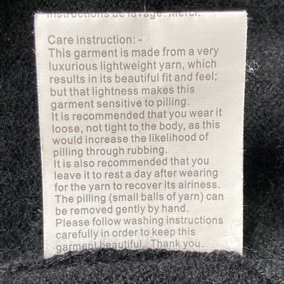 Magaschoni Cashmere Fringed Open Cardigan - Picture 8 of 8